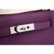 Hermes So Kelly 22cm Bag In Purple Leather