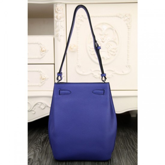 Imitation Hermes So Kelly 22cm Bag In Blue Leather