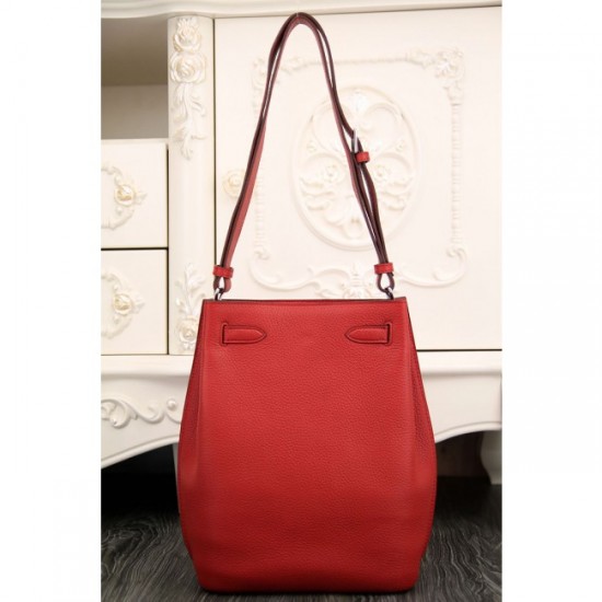 Perfect Copy Hermes So Kelly 22cm Bag In Red Leather