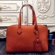 Hermes Victoria II 35cm Bag In Orange Leather Replica