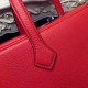 New Hermes Victoria II 35cm Bag In Red Leather 