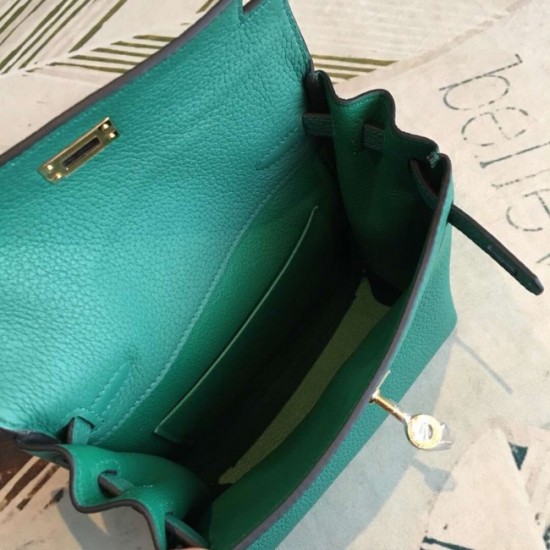 Knockoff Hermes Malachite Clemence Kelly Ado PM Backpack Replica