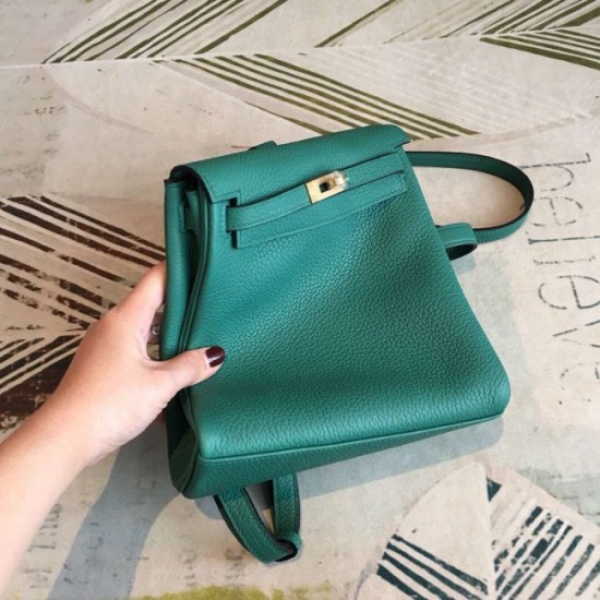 Knockoff Hermes Malachite Clemence Kelly Ado PM Backpack Replica