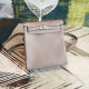 New AAA Hermes Gris Asphalt Clemence Kelly Ado PM Backpack