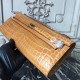 Hermes Camarel Crocodile Kelly Cut Clutch Bag Replica