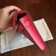 Fake High Quality Knockoff Hermes Rose Lipstick Epsom Kelly Cut Clutch Handmade Bag