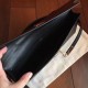 High Imitation Designer Replica Hermes Black Swift Kelly Cut Clutch Handmade Bag