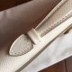 Hermes White Epsom Kelly Cut Clutch Handmade Bag HJ00389