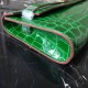 High Quality Copy Hermes Bambou Crocodile Kelly Cut Clutch Bag