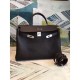 Top Copy Hermes Cafe Clemence Kelly 35cm Handmade Bag 