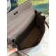 Replica Designer Fake Hermes Taupe Clemence Kelly 35cm Handmade Bag