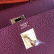 Imitation Hermes Bordeaux Clemence Kelly 35cm Handmade Bag