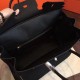 Hermes Black Clemence Birkin 40cm Handmade Bag