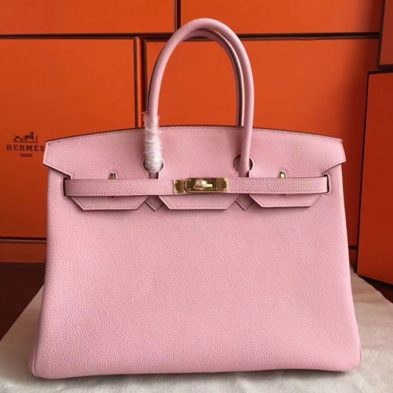 Fake AAA Fake Hermes Pink Clemence Birkin 40cm Handmade Bag