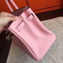 Fake AAA Fake Hermes Pink Clemence Birkin 40cm Handmade Bag