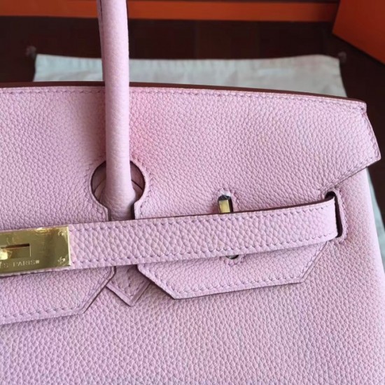 Fake AAA Fake Hermes Pink Clemence Birkin 40cm Handmade Bag