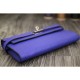 AAA Replica Top Fake Hermes Kelly Longue Wallet In Electric Blue Clemence Leather