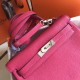 Hermes Kelly 28cm Retourne Bag In Rose Red Clemence Leather