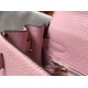 Hermes Kelly 28cm Retourne Bag In Pink Clemence Leather