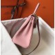 Hermes Kelly 28cm Retourne Bag In Pink Clemence Leather