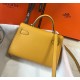 Hermes Kelly Mini II Bag In Yellow Epsom Leather