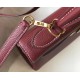 Hermes Kelly 28cm Retourne Bag In Bordeaux Clemence Leather