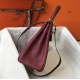 Hermes Kelly 28cm Retourne Bag In Bordeaux Clemence Leather