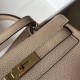 Hermes Kelly 28cm Retourne Bag In Argile Clemence Leather