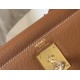 Hermes Kelly 28cm Sellier Bag In Brown Epsom Leather