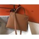 Hermes Kelly 28cm Sellier Bag In Brown Epsom Leather