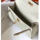 Hermes Kelly Mini II Bag In White Epsom Leather