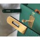 Hermes Kelly 28cm Sellier Bag In Malachite Epsom Leather