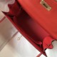 Hermes Kelly 28cm Sellier Bag In Red Epsom Leather