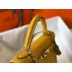 Hermes Kelly 28cm Sellier Bag In Yellow Epsom Leather