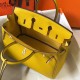 Hermes Birkin 25cm Bag In Soleil Clemence Leather