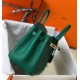 Hermes Birkin 25cm Bag In Malachite Clemence Leather