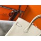 Hermes Birkin 25cm Bag In Beton Clemence Leather