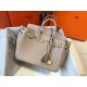 Hermes Birkin 25cm Bag In Argile Clemence Leather