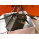 Hermes Kelly Mini II Bag In Taupe Grey Epsom Leather