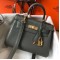 Hermes Mini Kelly 20cm Bag In Canopee Clemence Leather