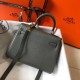 Hermes Mini Kelly 20cm Bag In Canopee Clemence Leather