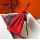 Hermes Kelly 32cm Retourne Bag In Red Clemence Leather