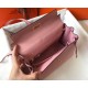 Hermes Kelly 32cm Retourne Bag In Pink Clemence Leather