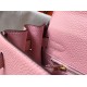 Hermes Kelly 32cm Retourne Bag In Pink Clemence Leather