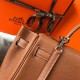 Hermes Kelly 32cm Retourne Bag In Gold Clemence Leather