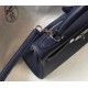 Hermes Kelly 32cm Retourne Bag In Navy Blue Clemence Leather