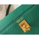 Hermes Kelly Mini II Bag In Malachite Epsom Leather