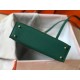 Hermes Kelly Mini II Bag In Malachite Epsom Leather