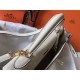 Hermes Kelly 32cm Retourne Bag In Beton Clemence Leather