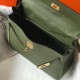 Hermes Kelly 32cm Retourne Bag In Canopee Clemence Leather